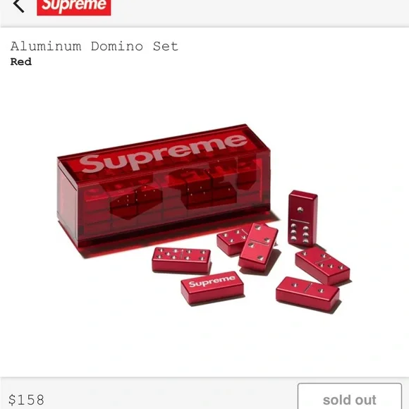Supreme Aluminum Domino Set f/w 22